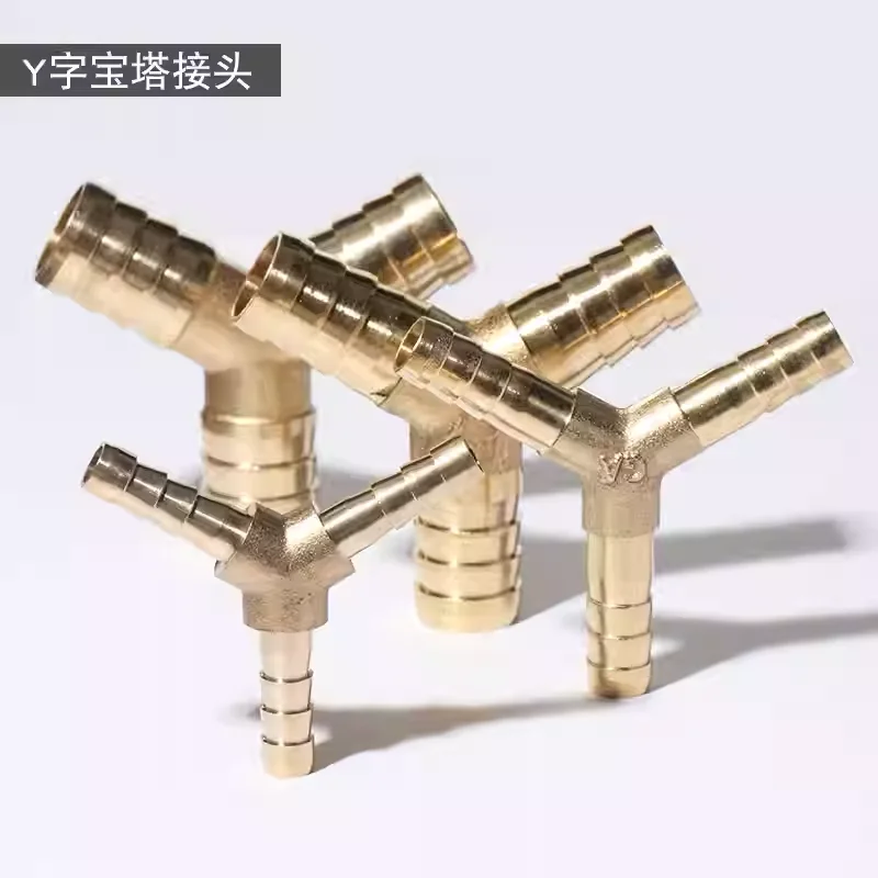 

Тройник-соединитель для шланга из латуни, 10 мм, 12 мм, 5/16 дюйма, 8 мм, с внутренним диаметром, Y-образный, 3-ходовой, с штуцерами, адаптер для соединения шлангов