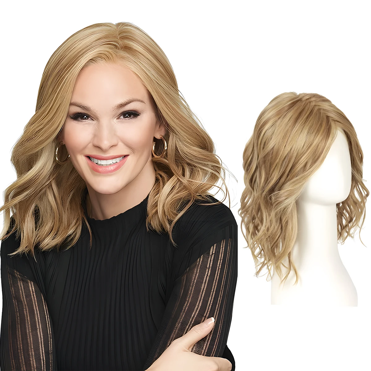 

Wholesale High Quality Synthetic MoNo Lace Front Wig Heat Resistant High Temperature Fiber Wave Short Brown Wigs for Women