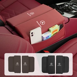 Car Dual Armrest Cover Central Box Mat Storage Protection Pad For Mercedes Benz AMG A C E S Class W201 W210 W108 W204 W205 W203