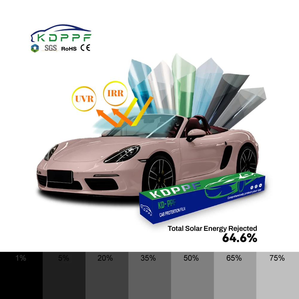 

KDPPF High Definition 2mil Car Window Tint Sun Film UV Proof PVC Window Protection Film