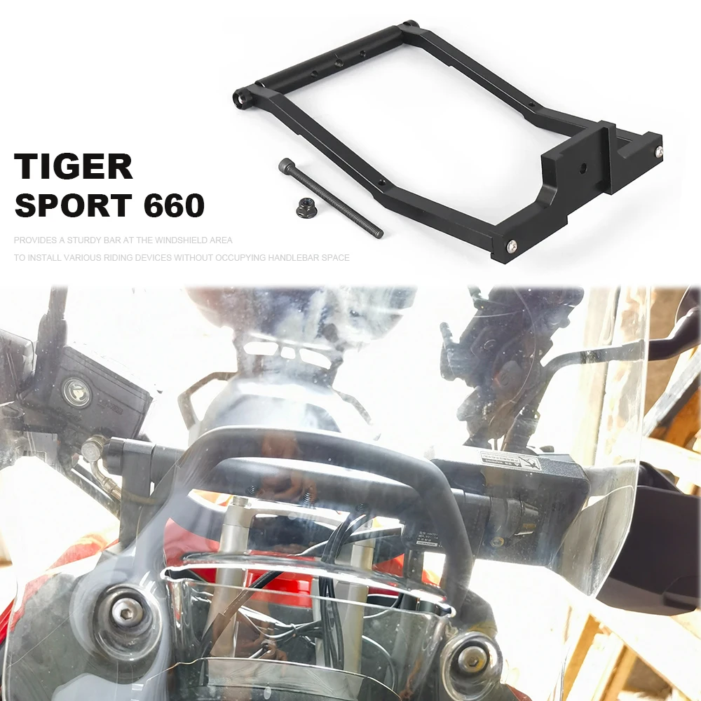 

Motorcycle Phone GPS Mount For Tiger Sport 660 2022-2025 Handlebar Bar Extension Bracket Navigation Stand Support Holder