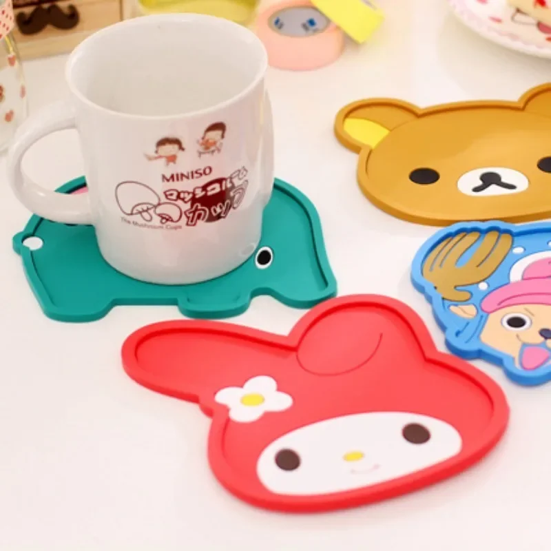 Creative Cartoon Cute Animal Silicone Anti Slip Insulation Pad, Three-dimensional Bowl Shaped Dining Children Plate Coaster