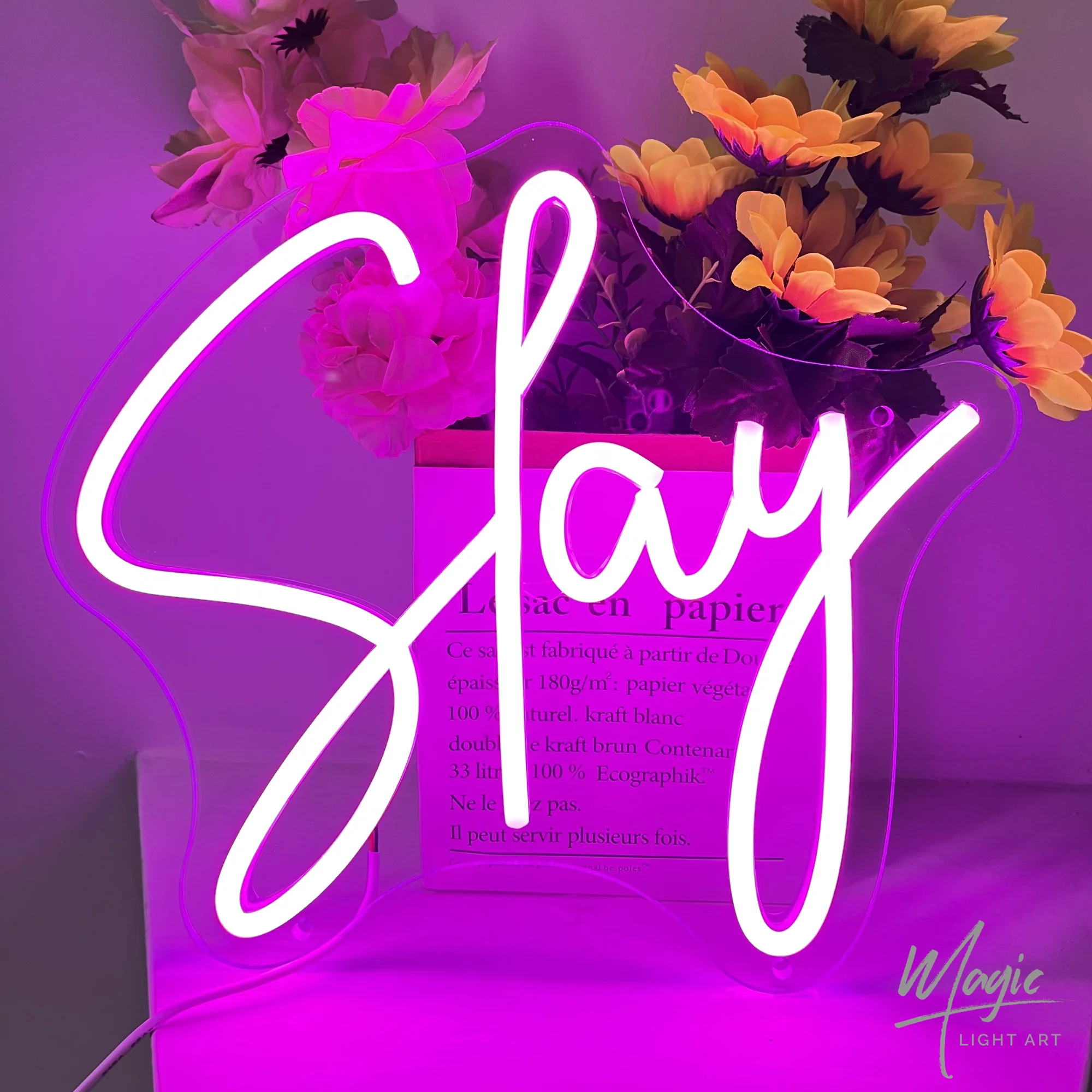 

Slay Neon Sign Light For Wall Decor, Led Neon Light For Bedroom Wall Decor Preppy Girls Aesthetic Dorm Cute Bratz Room Decor