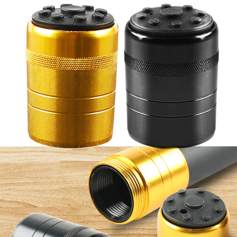 Fishing Rod End Cap Aluminum Alloy Fishing Rod Plug Rod Tail Plug 17/18/19/21/25/28/31.5mm Yellow Black Outdoor Fishing Tools