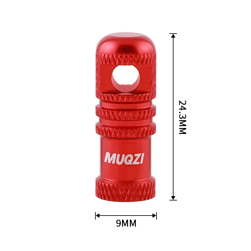 1PC Colorful Aluminum Alloy Bicycle Valve Core Removal Tool for Presta Valves with Dust Cap Set