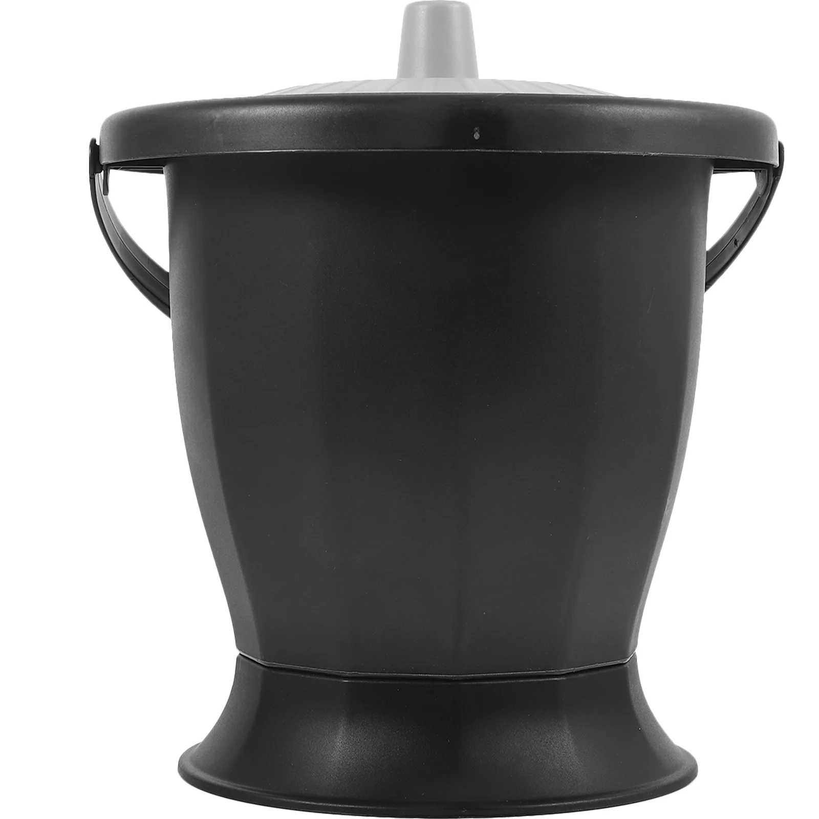 Orinal portátil de plástico con tapa para el hogar, orinal de Spittoon para inodoro, orinal para dormitorio, cubo con asa de noche