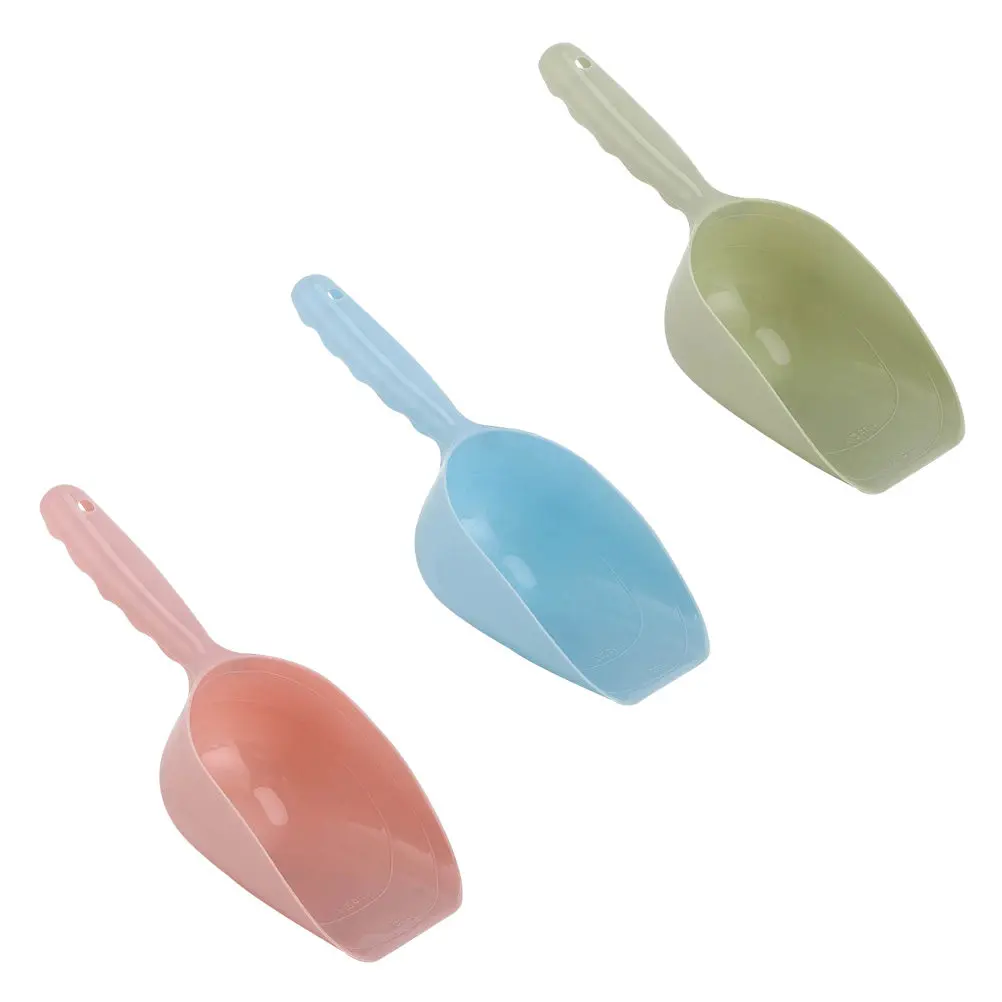 3pcs Pet Food Scoop for Cats and Dogs – Durable Feeding Shovel, Easy-Clean Household Puppy Food Container