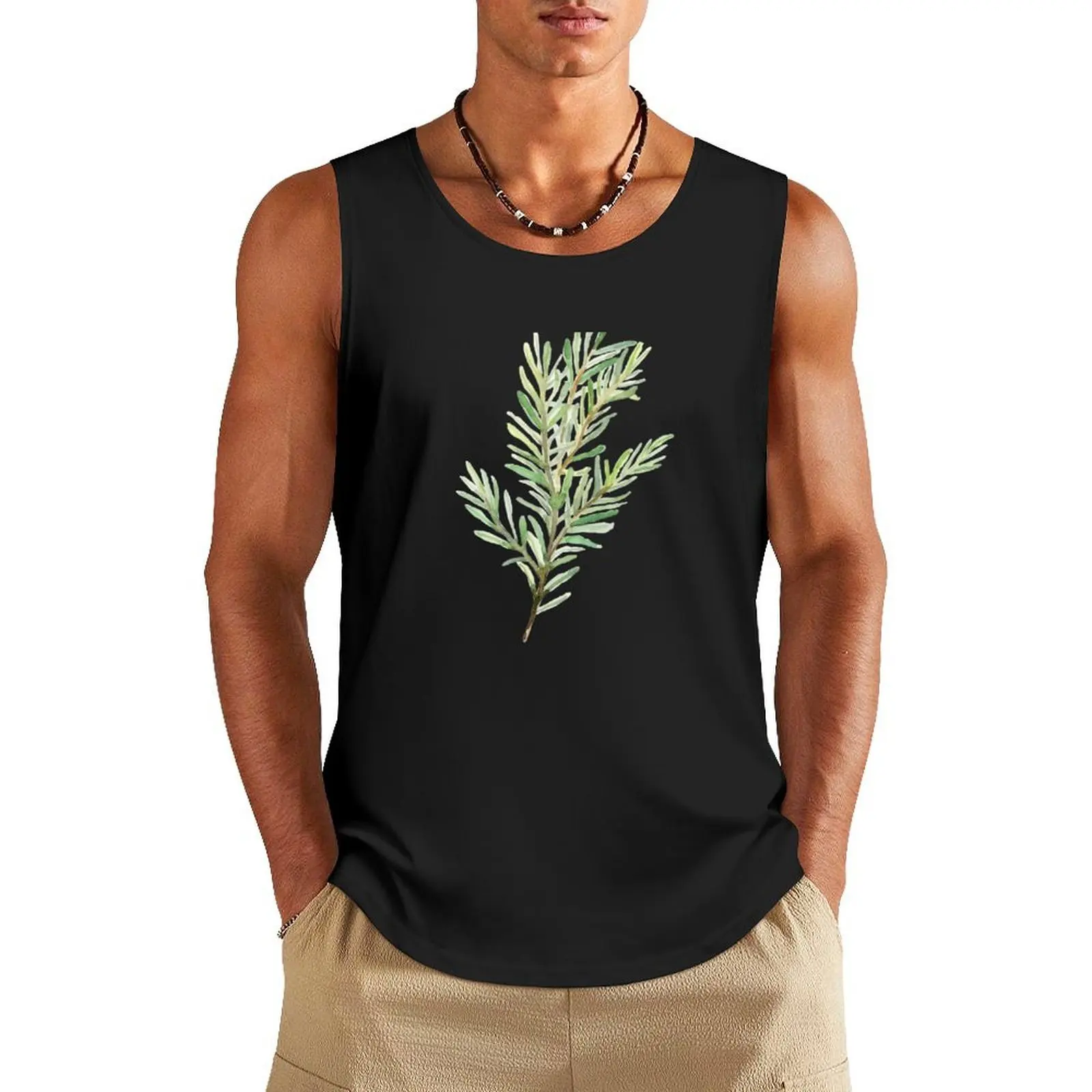 

Rosemary Tank Top gym t shirt men gym shirts Sportswear for men