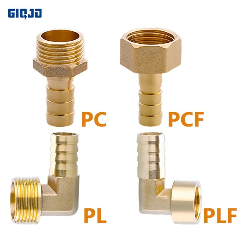 

PC PCF PLF Пагода Соединитель 6 8 10 12 14 16 19 25 мм Шланговый штуцер для 1/8 1/4 3/8 1/2 3/4 1 "BSP Латунный фитинг Газовый соединитель