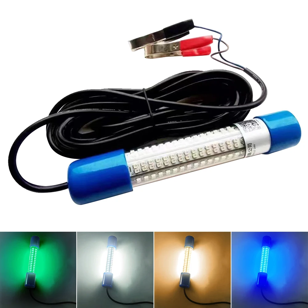 

Waterproof Submersible Fishing Light 50W Fish Lure Bait Finder Lamp 12-24V Glowing Fish Attractor for Squid Shrimp Krill