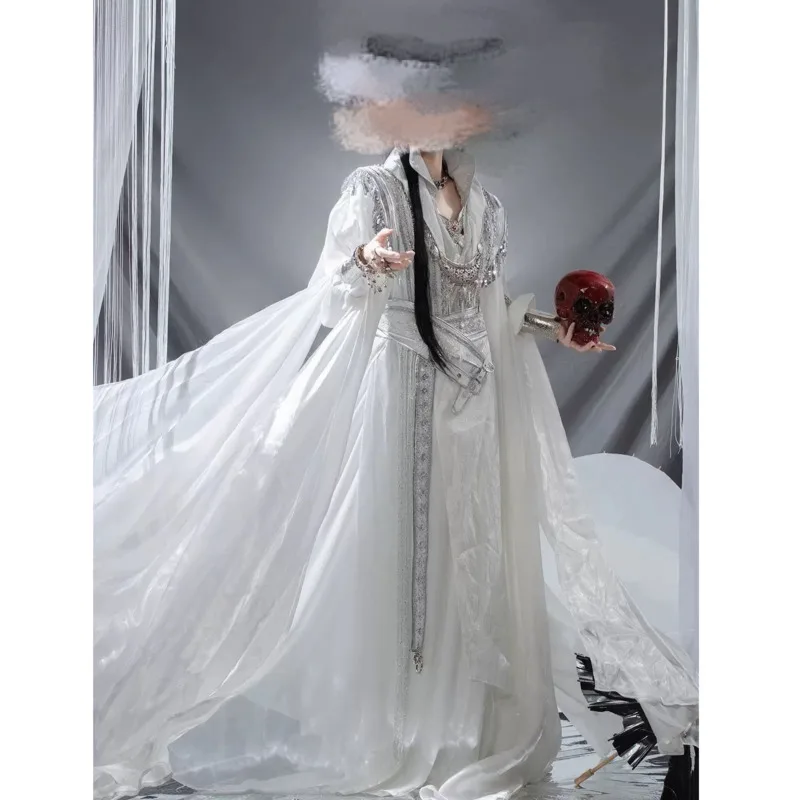 

Кровавый дождь Тысяча лица Minister God Tian Guan Ci Fu Huacheng Костюм Hua Cheng Hanfu Платье Аниме