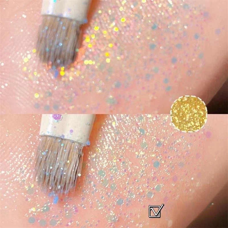 30-Farben-Lidschatten-Palette, Regenbogen-Korallen-Perlenglitter, matte Pailletten, schimmernder, hochpigmentierter Lidschatten für Party- und Tanzshow-Make-up – Detail 15