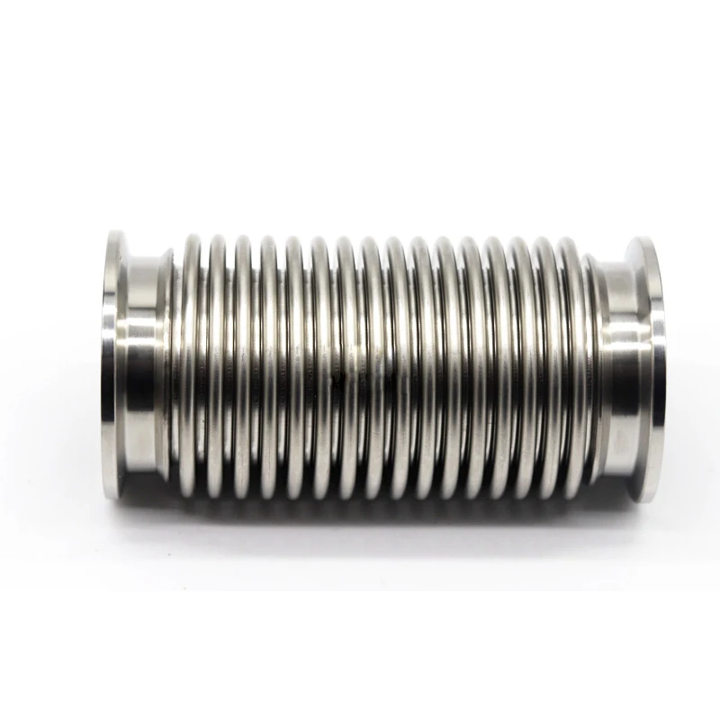 KF16 KF25 KF40 KF50 High Vacuum Corrugated Pipe 100-1000mm Vacuum Flexible Hose 304 Stainless Steel Helium Leak Detection