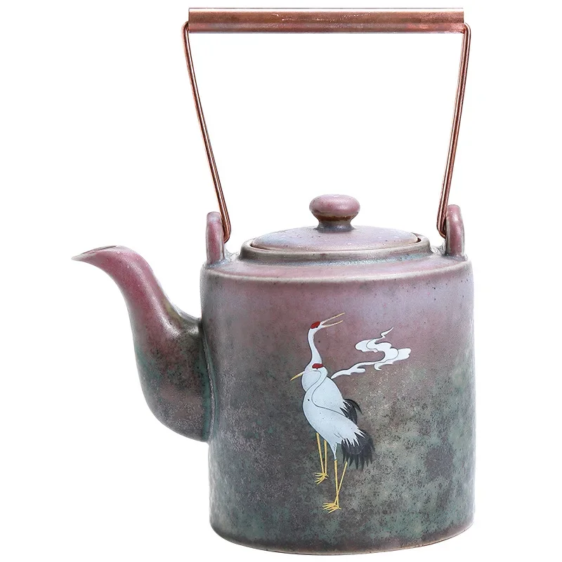 Chengxiang Ti Liang Hu Kiln Coarse Pottery Tea Dan Hu Liang Shui Hu Retro Minimalist Teapot Gantry Old Pot Ceramic Tea Pot