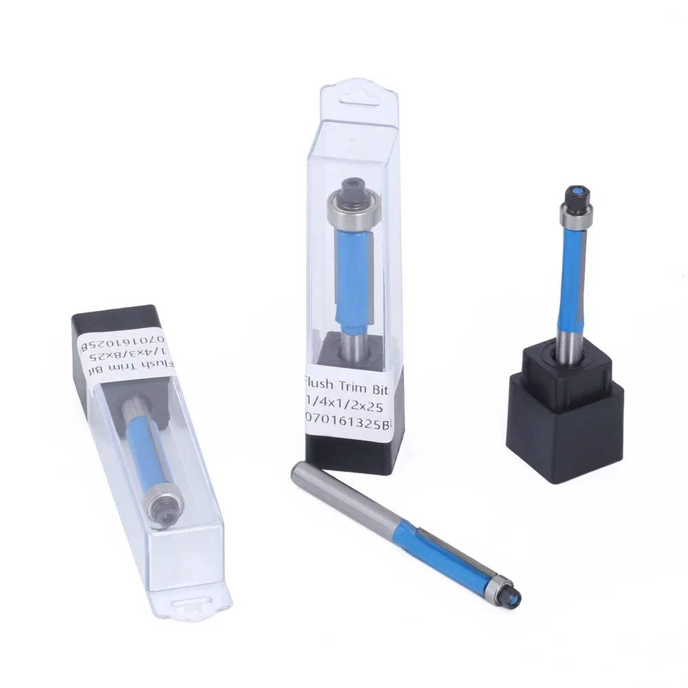 LAVIE 1pc 6mm 1/4 Shank High-quality Milling Cutter Flush Trim With Bearing Router Bit Set For Woodworking H06016 H07016
