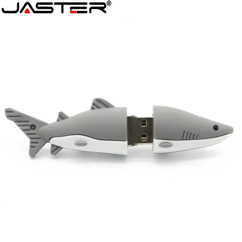 Shark USB Flash Drive Real Capacity Pen Drive Novelty Cartoon Memory Stick Cool Style U Disk 64GB 32GB 16GB 8GB 4GB Pendrive