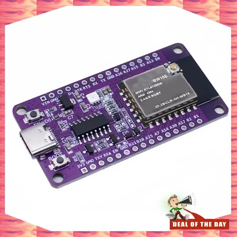 24-Hour Delivery 3X RTL8720DN Dual-Band Wifi Bluetooth Module NICEMCU BW16 Development Board Onboard  Antenna, Unwelded