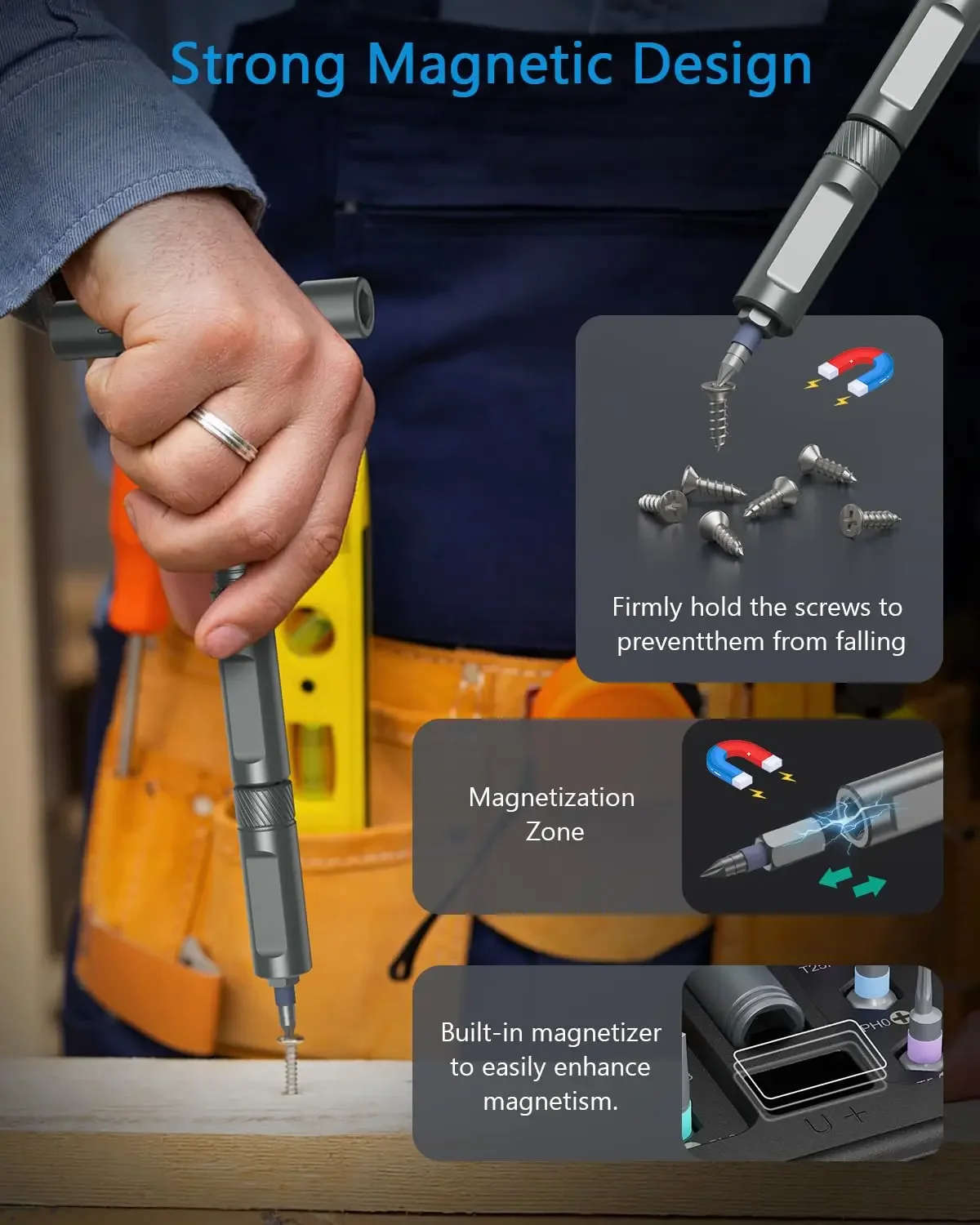 مجموعة مفك براغي بسقاطة مع 40 لقمة ثقب مغناطيسية، مقبض بسقاطة قابل للدوران، مجموعة مفك براغي متعددة الوظائف، أداة يدوية للعمل بنفسك #4