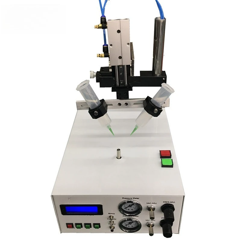 SP300D round horn dispensing machine double circle round AB silicone automatic gluing machine round silicone special
