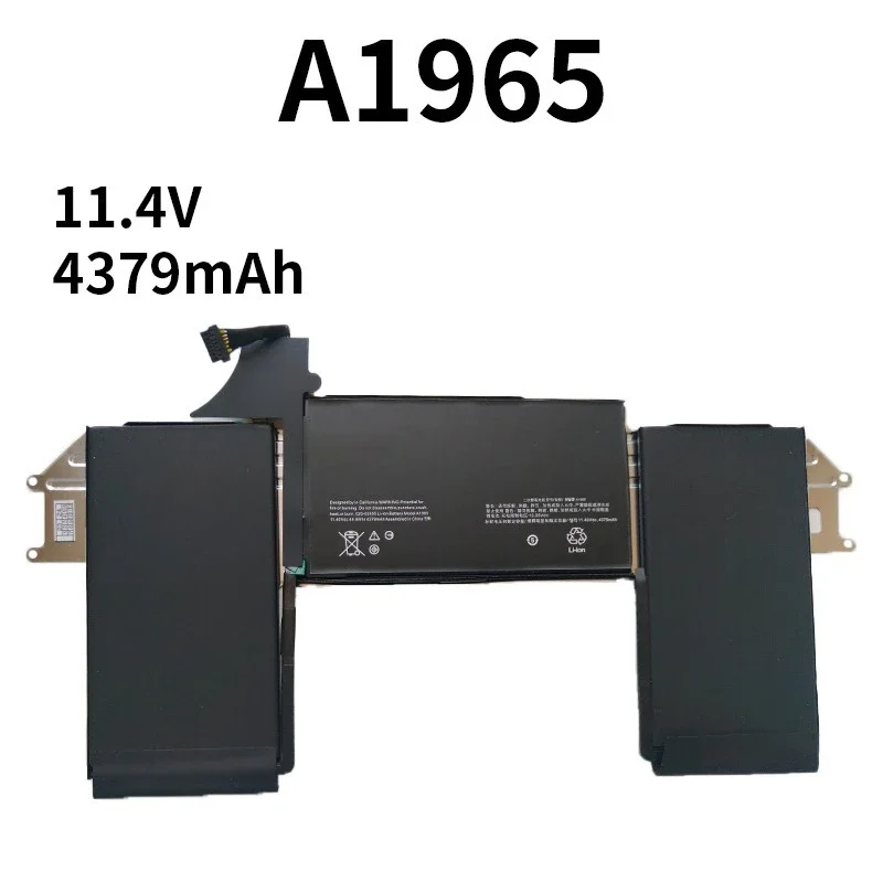 Nova bateria a1965 a1932 compatível com apple macbook air 13 "a2179 2018 2019 2020 bateria 11.4v 4379mah