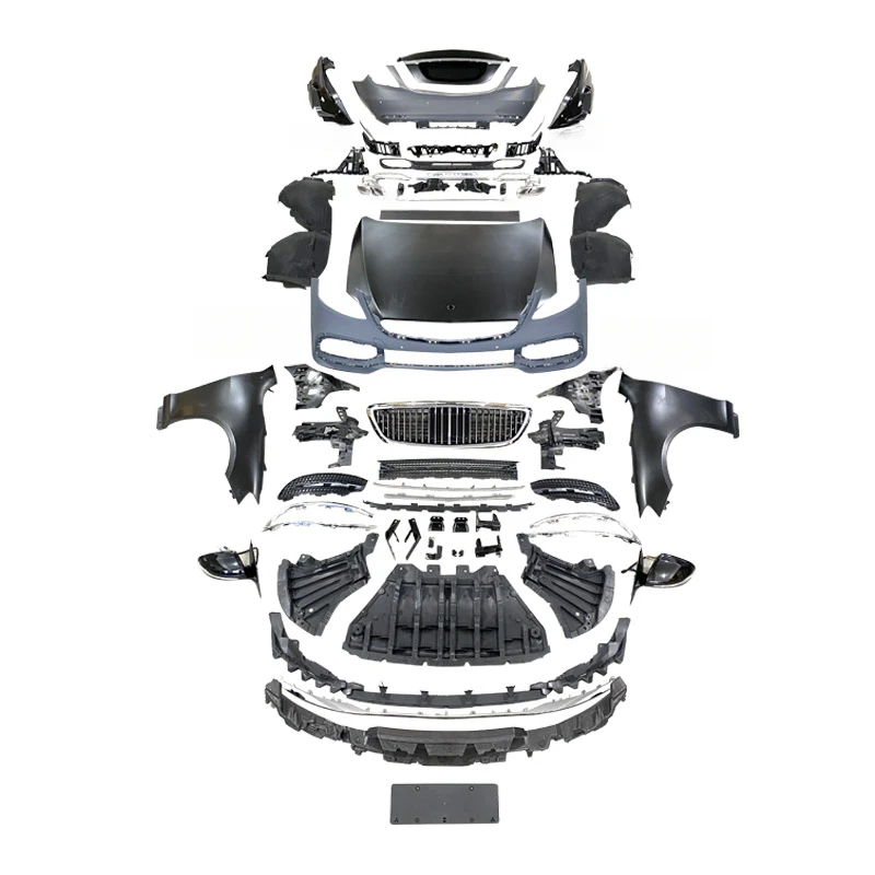 

W221 Upgrade to W222 Body Kits for W221 S450 S500 S550 to W222 Headlights Fenders Hood Car Bumper