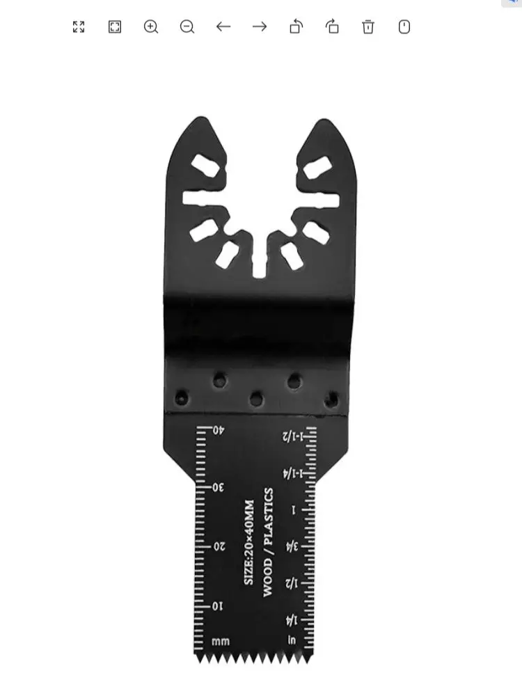 Parkside Multifunctional Saw Blade Extra-Long Reach Arc Edge Bi-Metal Multitool Blades HCS Japanese Teeth Oscillating Saw Blade