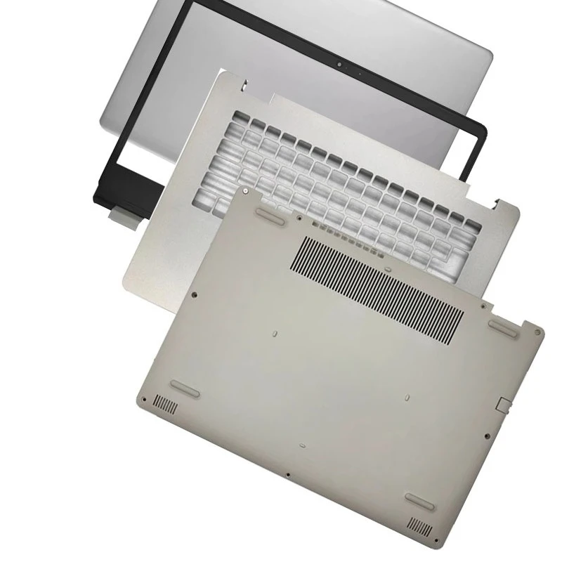 New For Vostro 3400 3401 3405 V3400 Laptop LCD Back Cover/Front Bezel/Palmrest/Bottom Case Silver Black 125D6 Y5X09 RX8DW