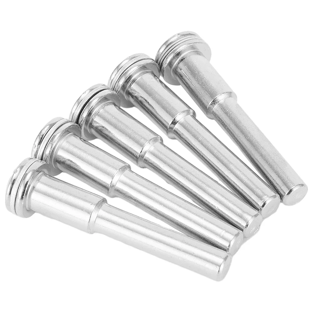 5pcs 커넥팅 로드 고속 강철 연마 용지 샌딩 디스크 실버 6mm 샌드페이퍼 용 천 백킹 연마 새 제품