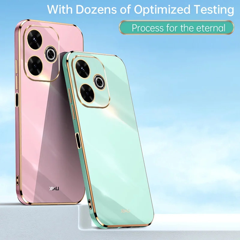 For Poco M6 4G Case Cover For Poco M6 4G TPU High Quality Soft Case Anti-fingerprint Camera Protection Cover