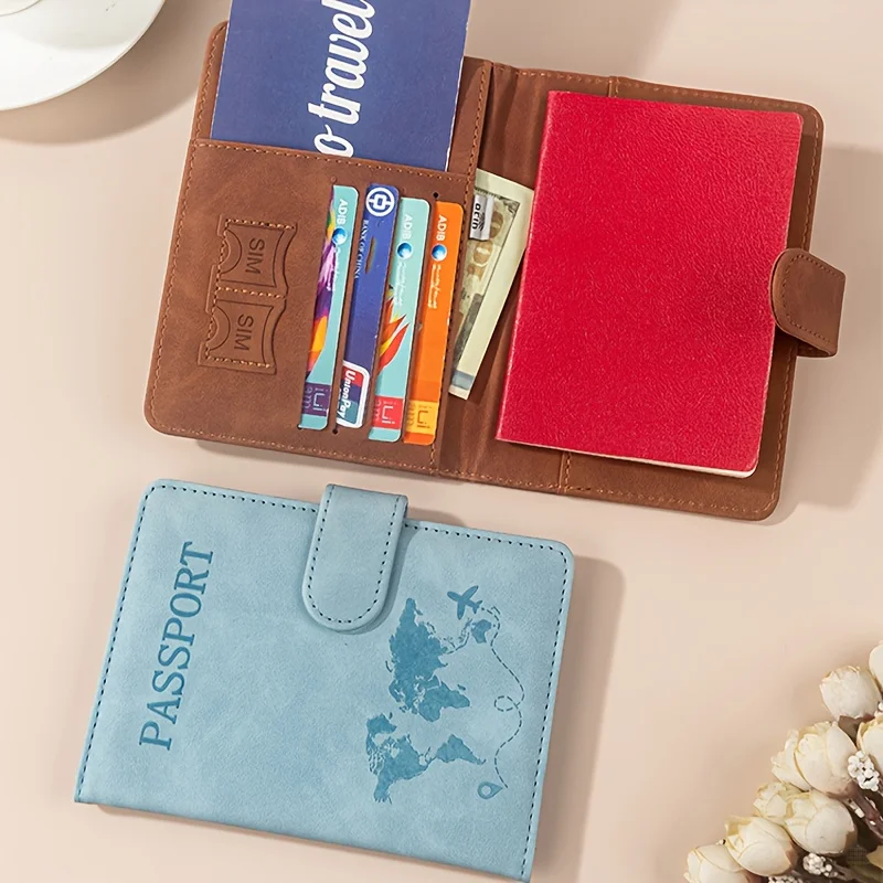 RFID-Reisepasshülle für Frauen/Männer, Niedliche Reisepass-Brieftasche mit RFID-Blockierung und Kartenfächern, RFID-Reisepasshülle/-Etui Reisebrieftasche – Detail 2