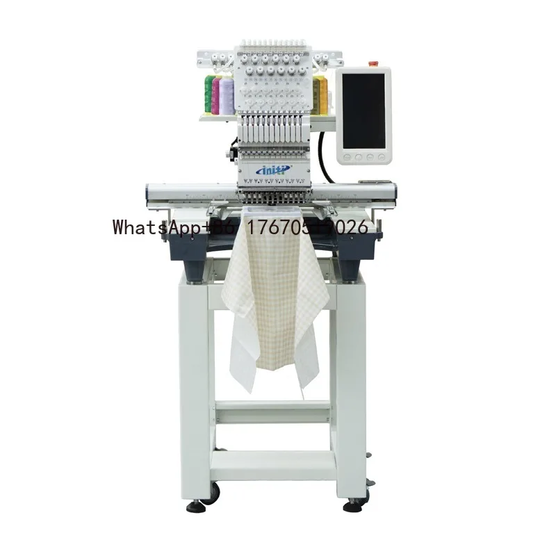 Best-selling] High Quality Industrial Single Head 12 Embroidery Machine Computerized Automatic Cap Digital Embroidery Machine