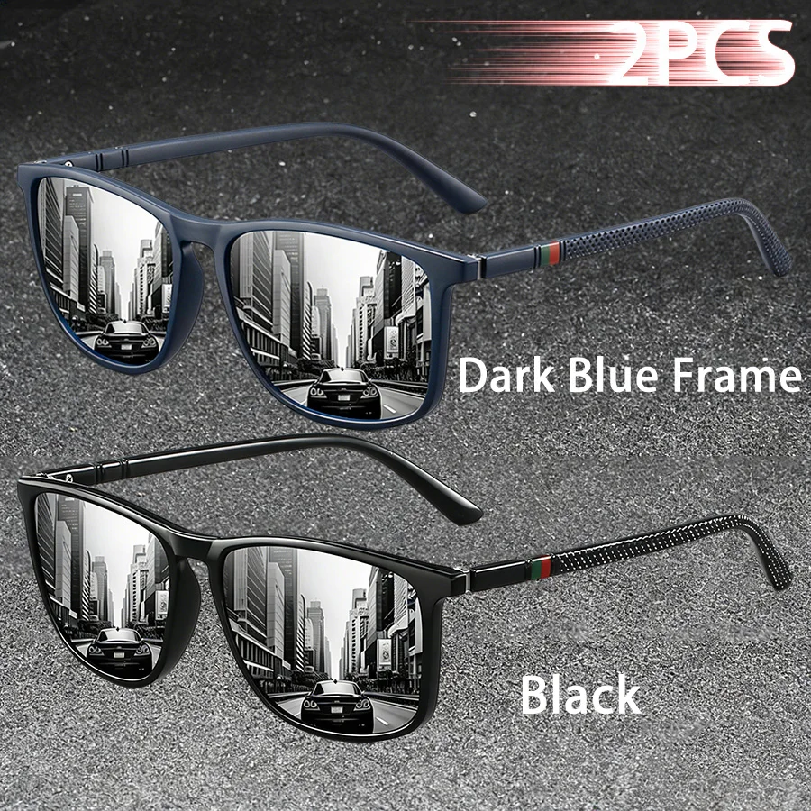 2 Stück Klassische Modische Sonnenbrille mit Buntem Streifendesign für Männer und Frauen zum Autofahren, Angeln und für die Freizeit, Marken-Designer Retro-Sonnenbrille – Detail 6