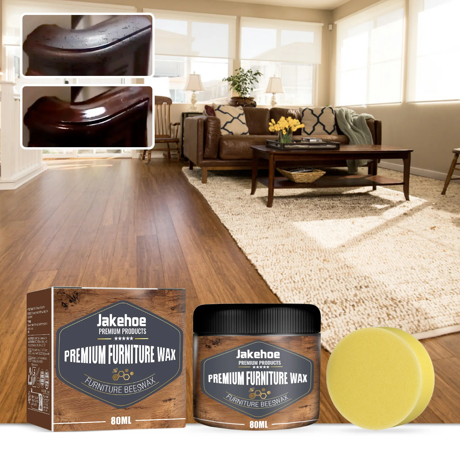 Wood Flooring Mahogany Furniture Scratch Cleaning Care Polishing Brightening Maintenance Care Wax