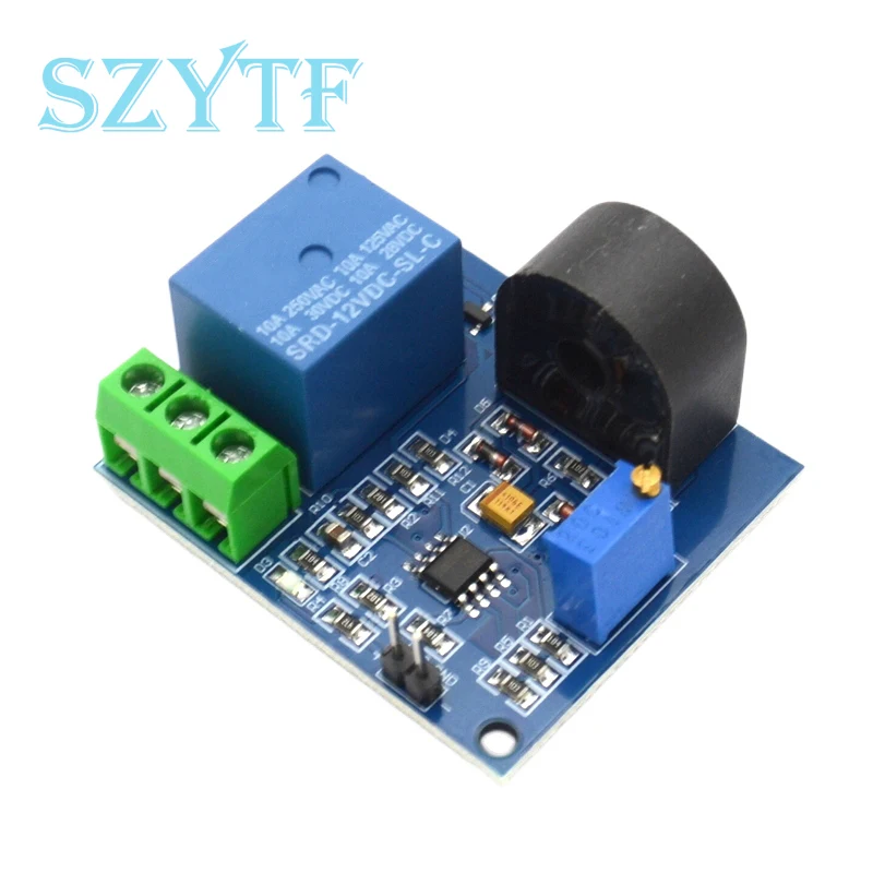 Modulo sensore di rilevamento corrente ca modulo di protezione relè 5V 12V 5A uscita interruttore di protezione sovracorrente sovracorrente