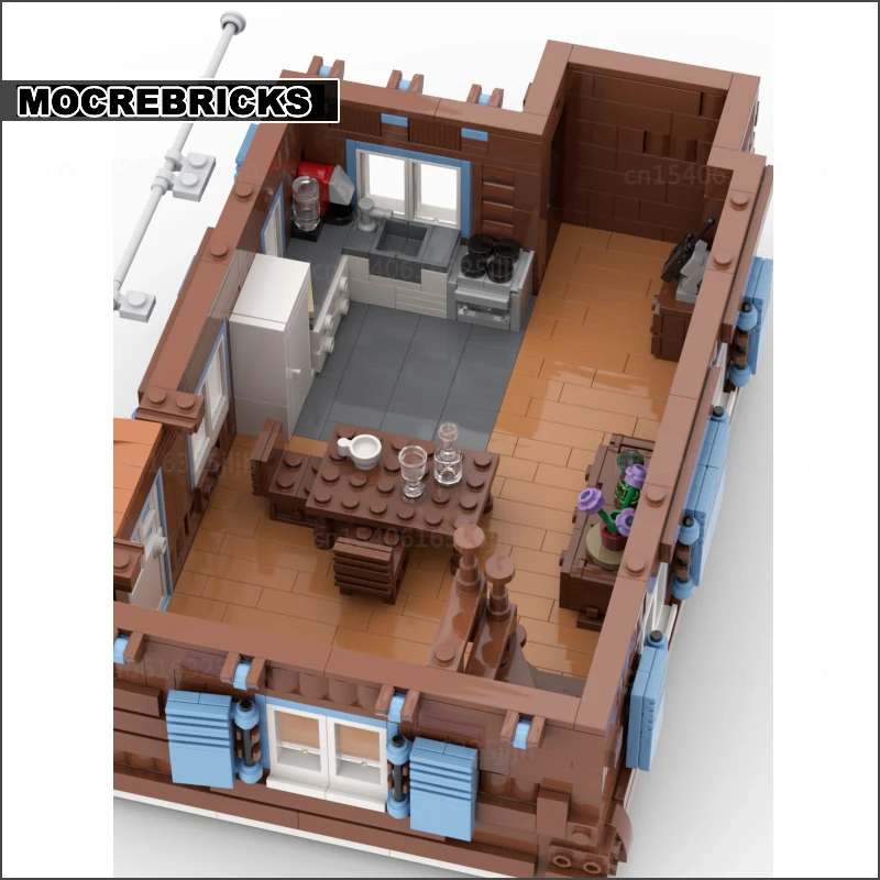 Famous Film Castle Module Moc Building Blocks Cozy Cabin Diorama Model Streetscape Architecture Technology Bricks Collection Toy