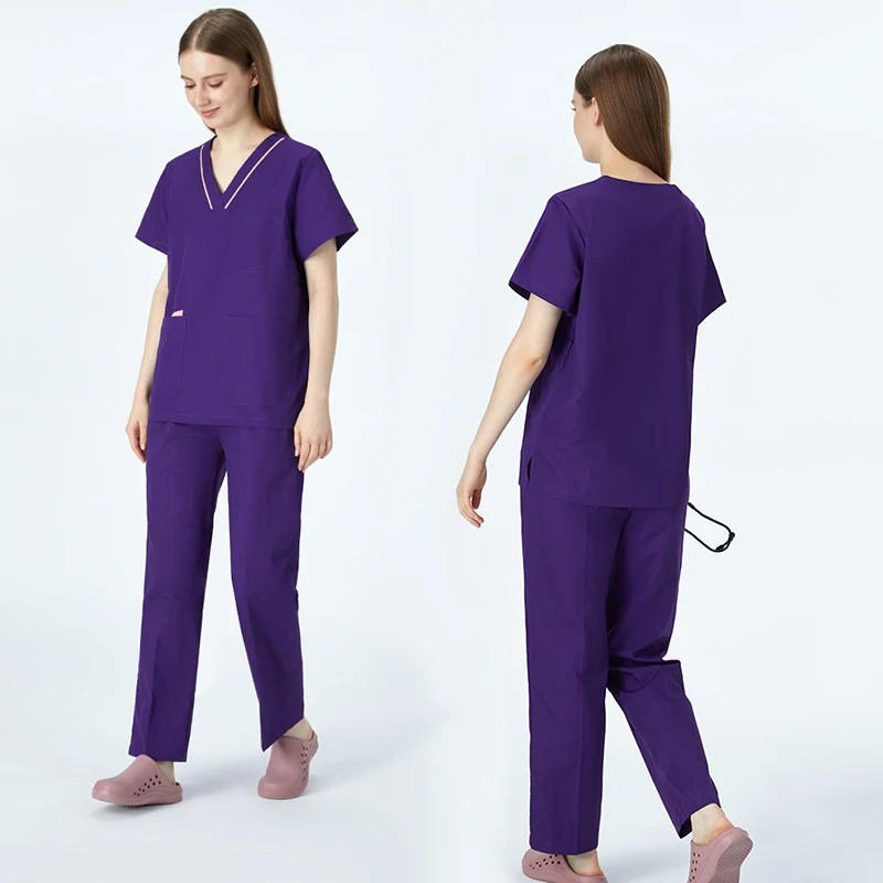 Vêtements Médicaux Exclusifs pour Femme, Vêtements Dentaires et Pédiatriques, Vêtements de Travail pour Chirurgiens Sanitaires, Uniforme de Médecin Respirant, 201