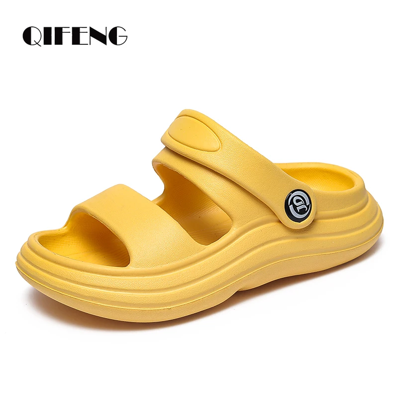 

2025 Little Girls Soft Sandals Fashion Kids Summer Children Shoes Toddler Boy Fashion Light Sandalias Flat Black Slipper 3 4 5-7