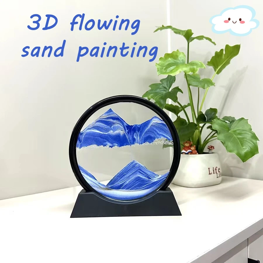 

Nordic Wind Living Room 3D Dynamic Quicksand Decoration Living Room Bedroom Office Desktop Decoration Creative Home Decor