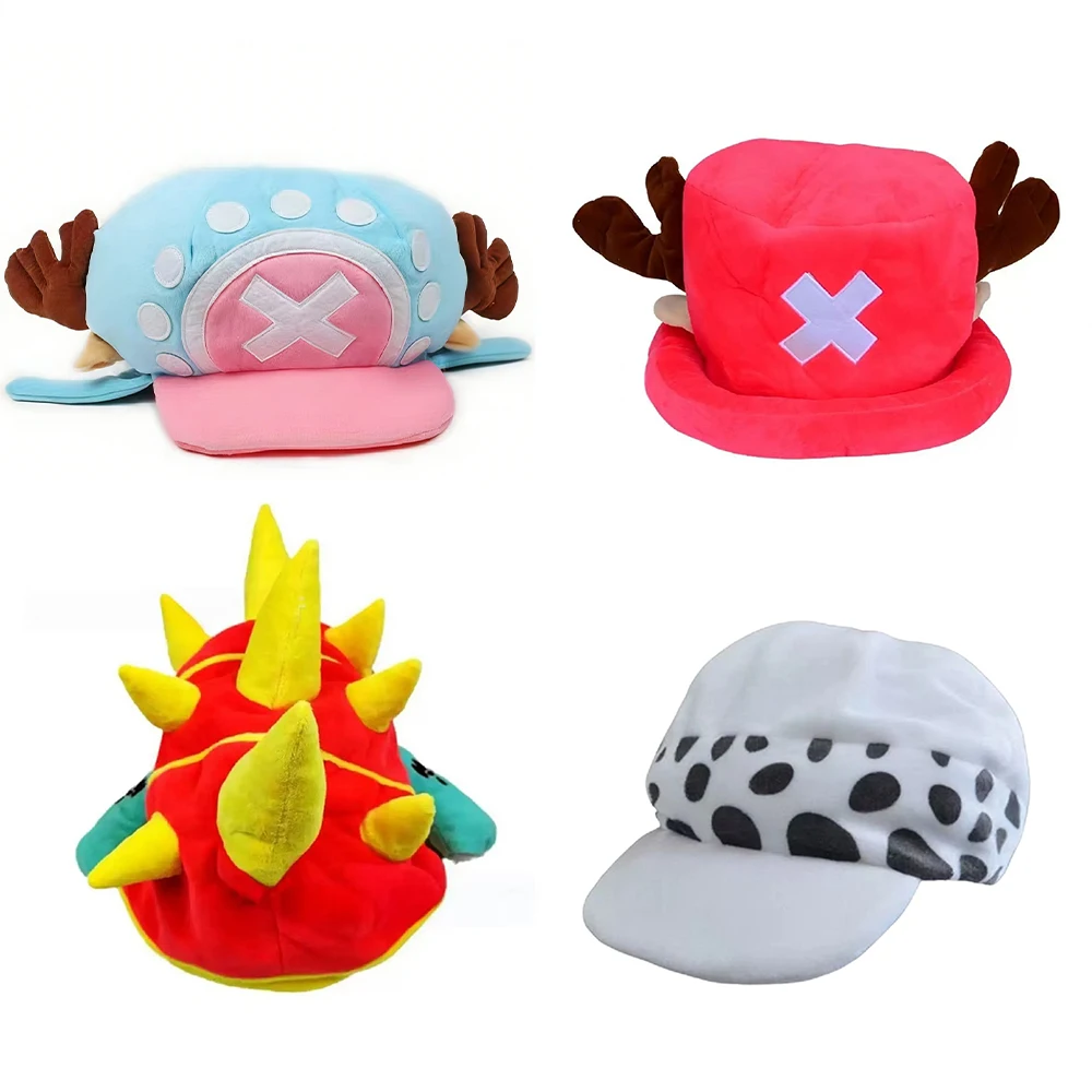 Chapéu de Pelúcia ONE PIECE, Chapéu de Desenho Animado Fofo para Meninas e Senhoras, Presentes de Férias, Chapéu de Pelúcia Quente e Elegante, Presentes para Outono e Inverno