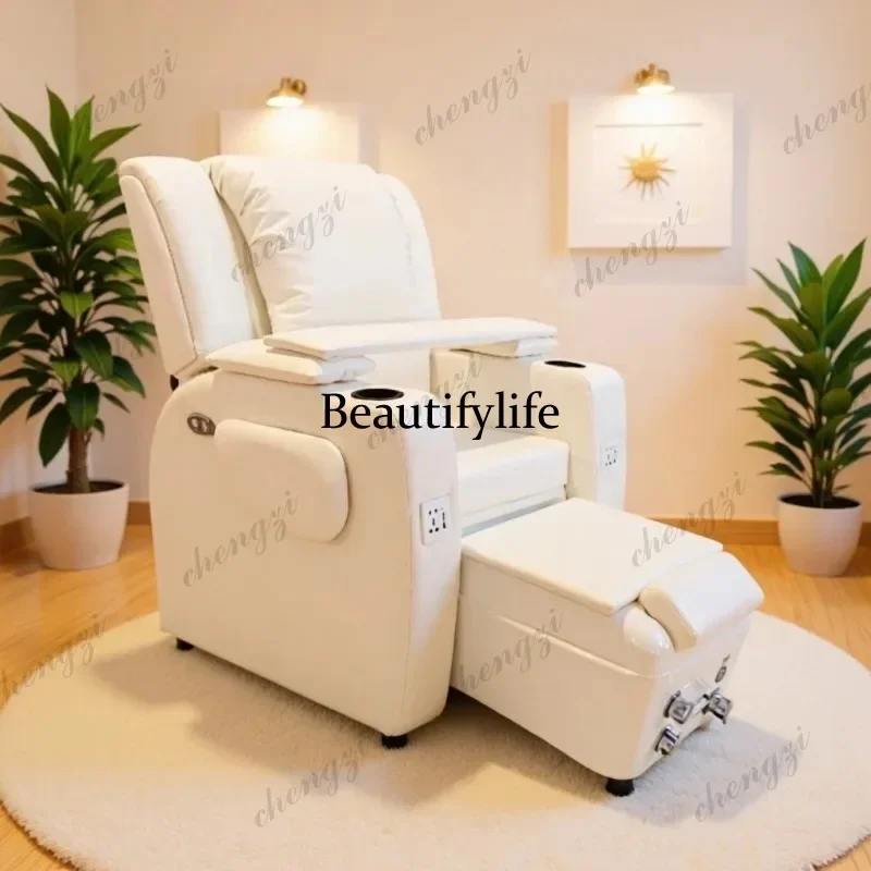E136 Foot Soak Foot Bath Nail Tables Massage Eyelash Extension Multi-functional Pedicure Nail Tables Sofa Lounge Furniture