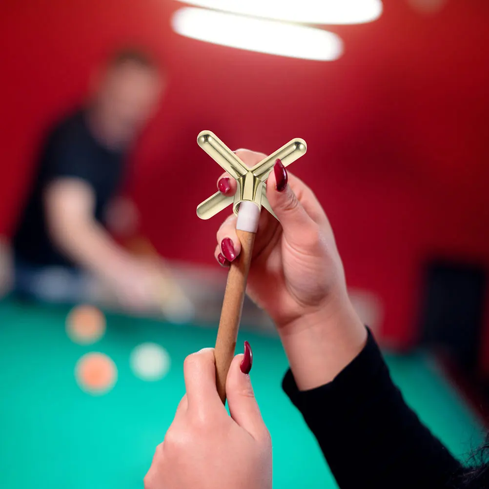 

2pcs Pool Cue Stick Copper Billiards Bridge Head High Design For Stability Pool Table Accessory Metal Bridge Stick Rest