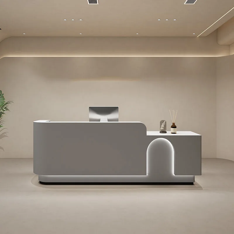 Cash Bar Counter Reception Desk Podium Office Barbershop Modern Information Desk White Empfangstheke Hotel Reception Accessories