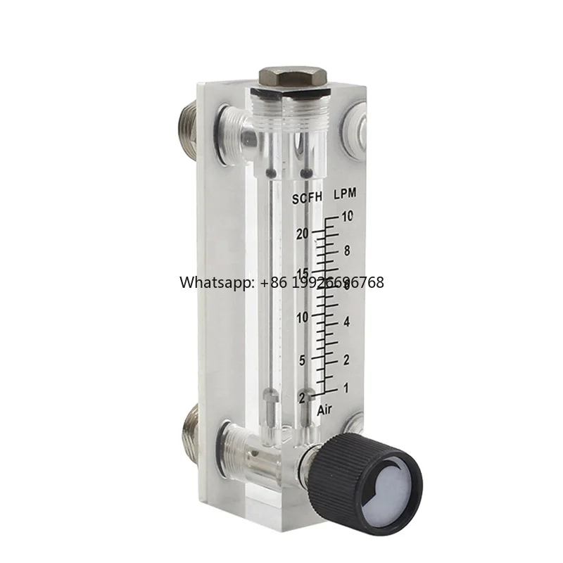 

High Accuracy Panel Mount Acrylic 5LPM 10LPM 30LPM 100LPM Oxygen Flow Meter