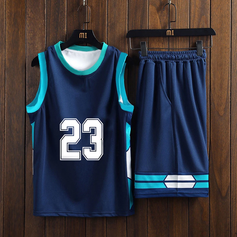 New Basketball Jersey Set Fan Club Training Uniform Mesh Material Basketball Uniform Quick Drying Breathable Soft Vest ShortsSet