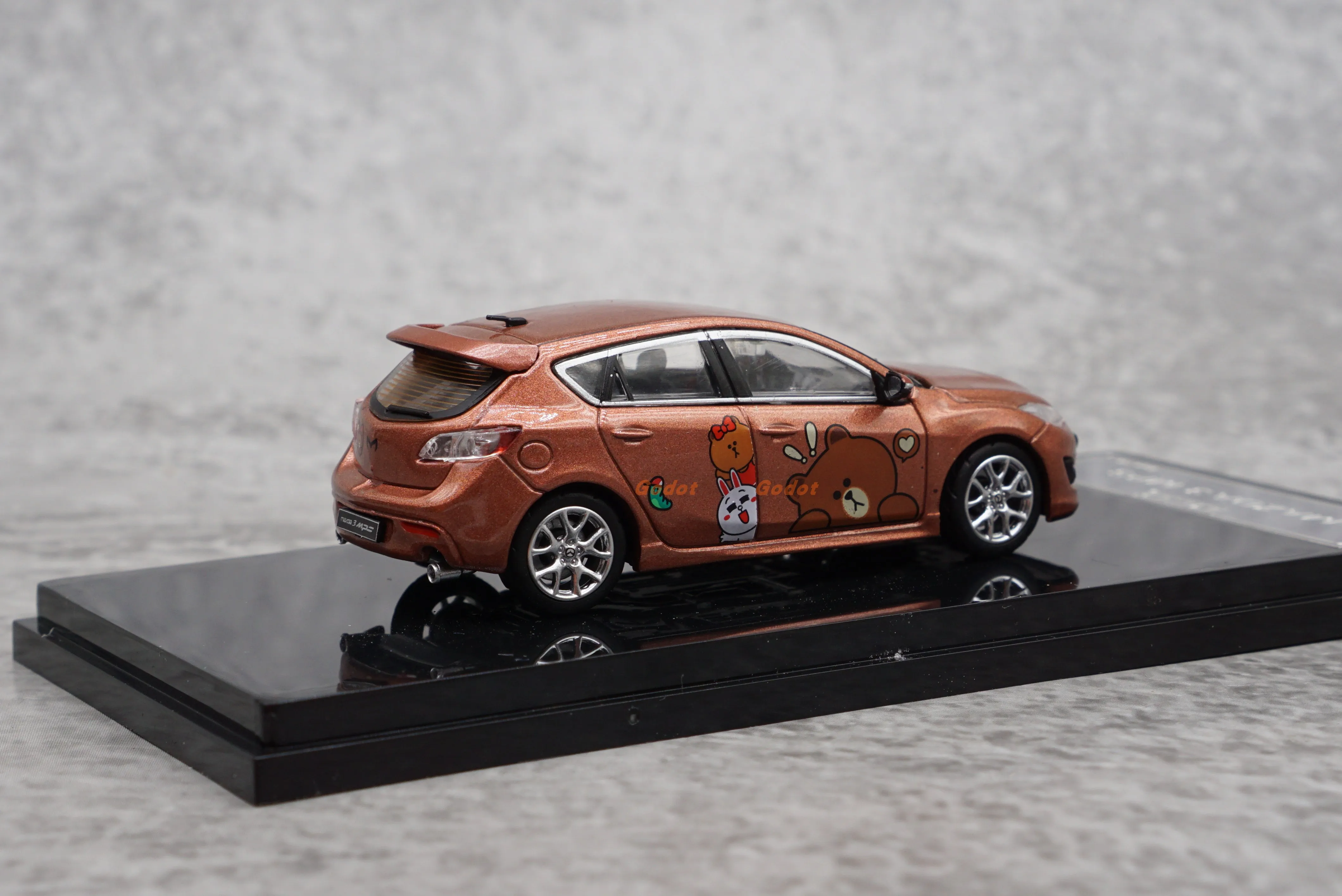 GCD 1/64 Mazda 3 MPS alloy car model toy