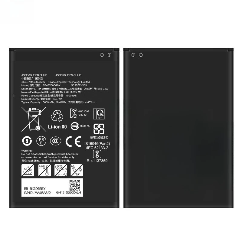 High Quality For Samsung Galaxy Tab Active5 SM-X306B Brand New EB-BX306GBY Replacement Tablet Battery 3.85V 5050mAh
