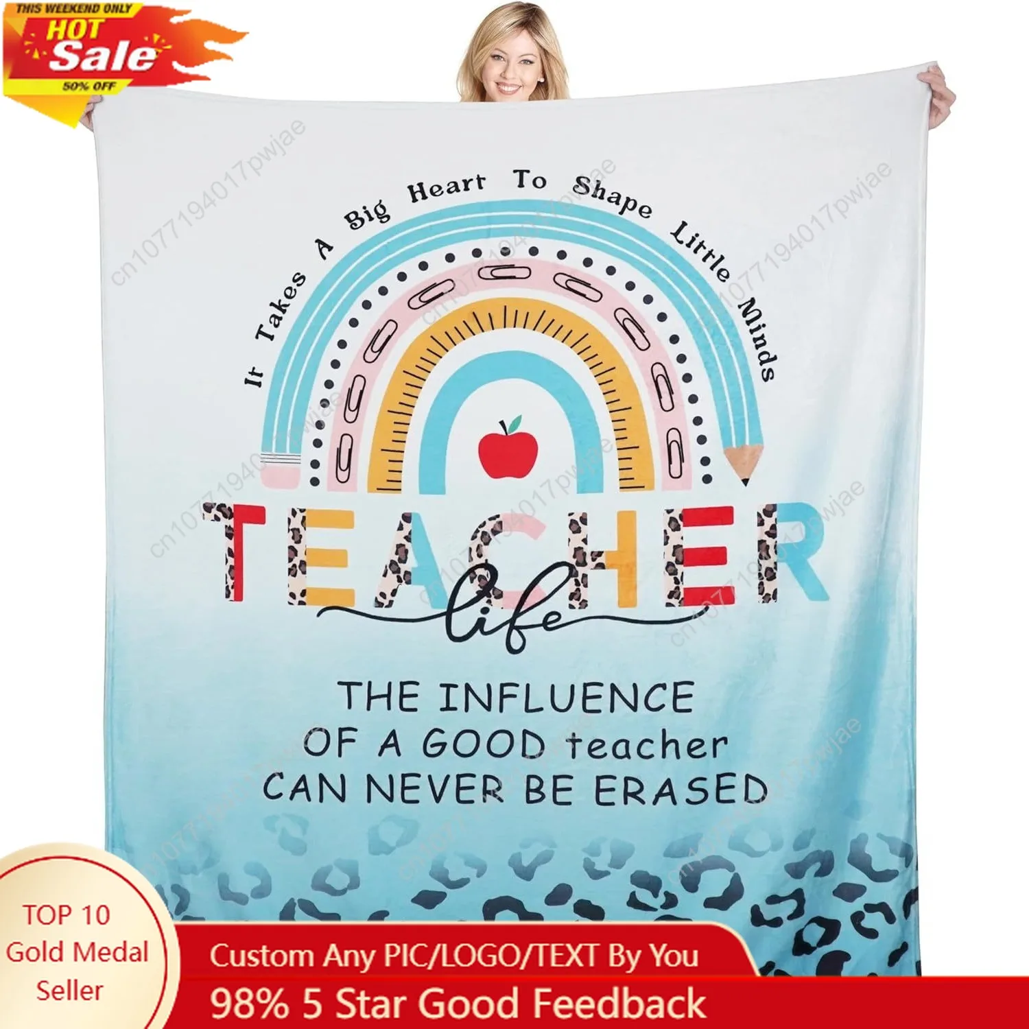 

Teacher Gifts Teacher Blanket Teacher Appreciation Gifts for Teacher's Day Graduation Retirement Thanksgiving Custom blankets
