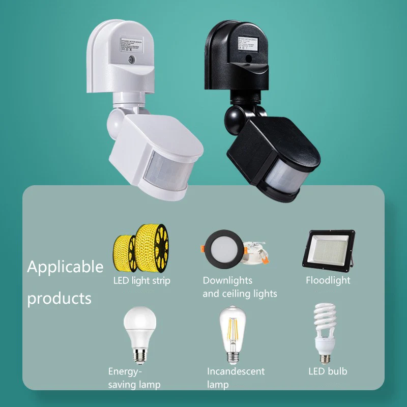 Sensor de Radar de microondas inteligente, interruptor de retardo ajustable, Sensor de pasillo, Sensor infrarrojo de cuerpo humano