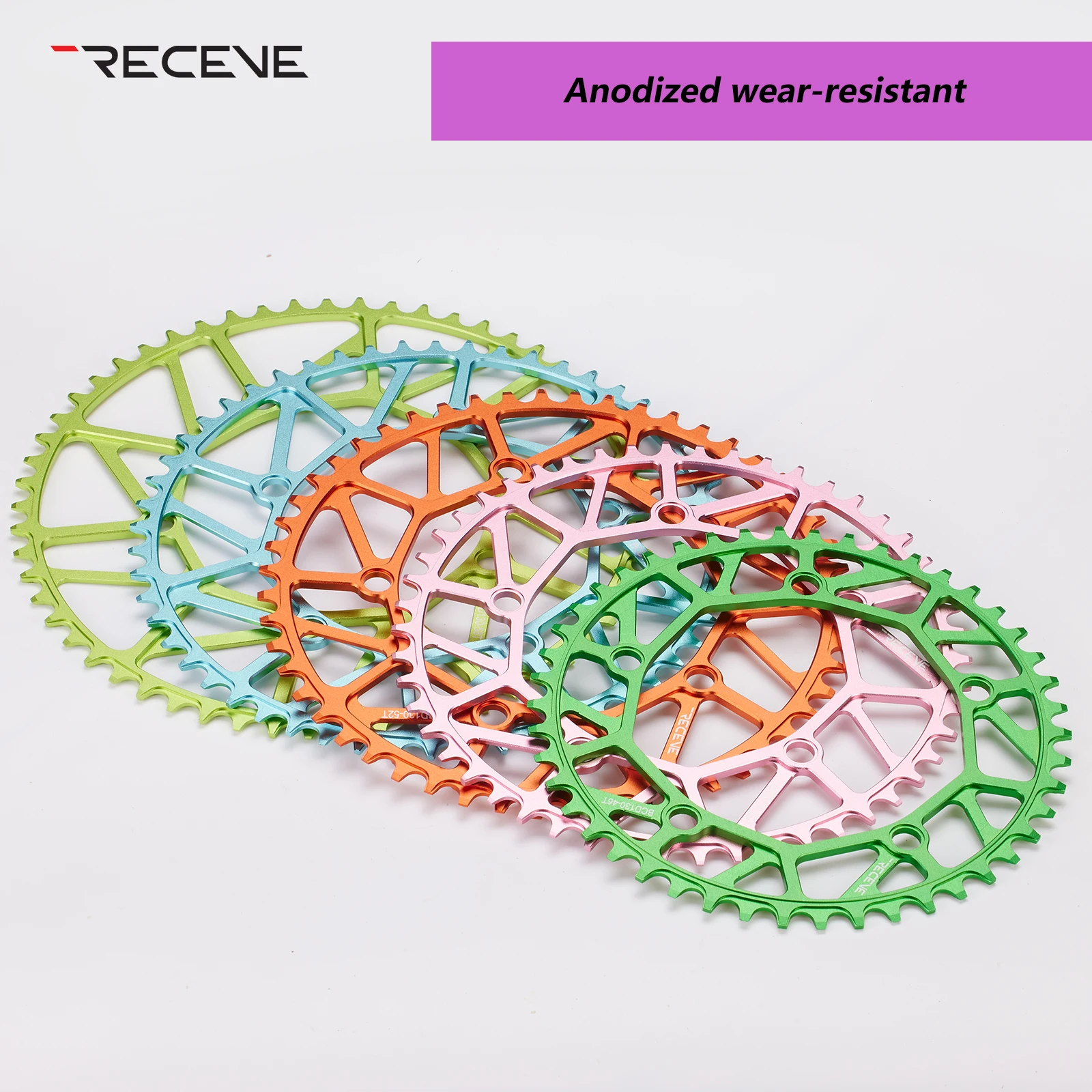 RECEVE 130 Bcd Crown Chainring 46-58T Aluminum Alloy Bicycle Chainwheel Sprocket Rotor Crankset Cycling view 4