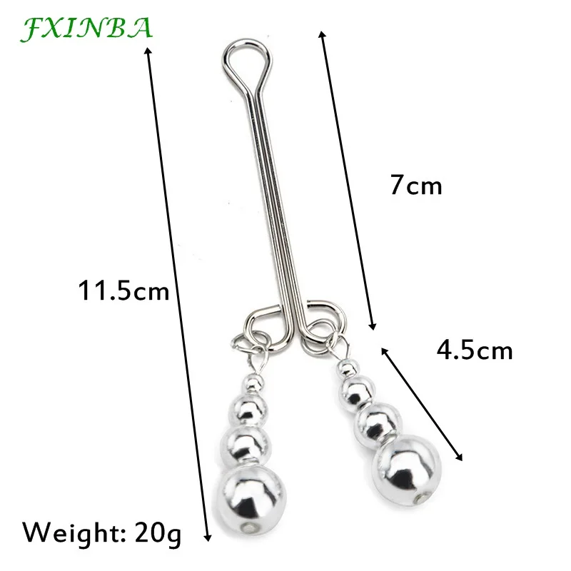 FXINBA Labia Clitoris Nipple Clamps Metal Vagina Clips BDSM Bondage Restraint Sex Toys For Woman Stimulation Erotic Adult Games